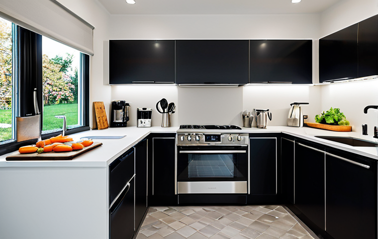 Modern Kitchen Durability**
"A modern, bright kitchen interior featuring a durable countertop made of composite material (like Corian or quartz), stainless steel appliances, and ceramic tile backsplash. Focus on the longevity and resilience of the materials. The scene should be family-friendly and showcase a clean, functional space. fully clothed figures are visible, perhaps preparing food, emphasizing the kitchen's everyday use. safe for work, appropriate content, perfect anatomy, natural proportions, professional, modest, well-lit, high resolution, professional photography."
**