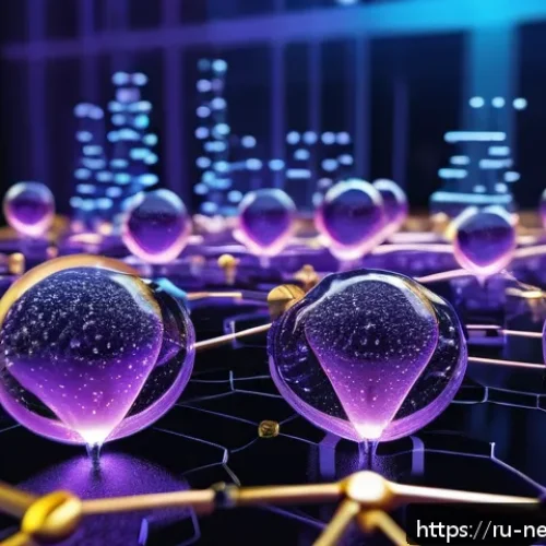 Home 30 자기조립 나노소재 - A high-tech laboratory scene showcasing molecular self-assembly of nanoparticles: intricate clusters...